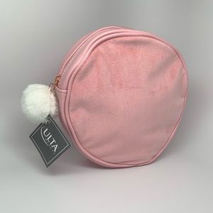ULTA Light Pink Zip Around Cosmetic Bag
